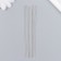 Needles metal for beads in a glass flask thin set 10 pcs Ø 0.45x100 mm 1.5x1.5x14 cm