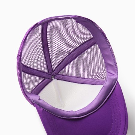 Baseball cap with minaku grid, color violet/white, rr 56-58-7