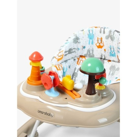 Walks of children's Amarobaby Running Baby, with an electronic game panel, brown color-17