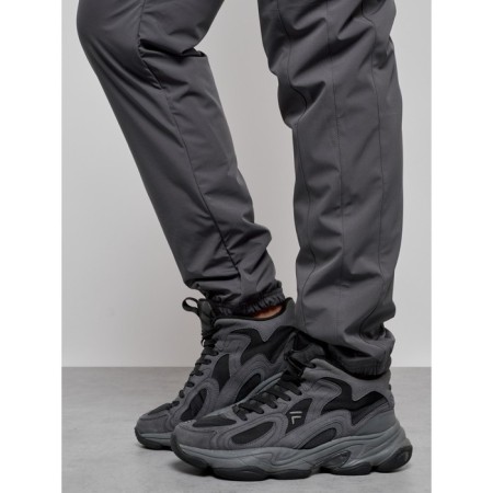 Trouses insulated sporty male winter, size 48, color gray color-10