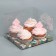 Capcake box, confectionery packaging, 4 cells “You with love”, 16 x 16 x 11.5 cm