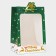 Gift package with the New Year window, embossing, 30 x 20 x 16 cm, green