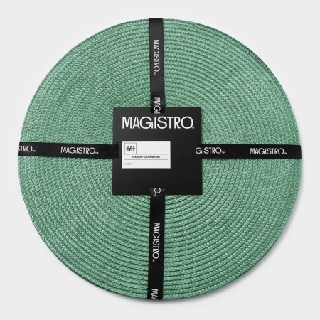 Set of serving napkins on the table "loft", 4 pcs, d = 38 cm, green color-5