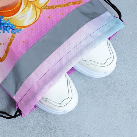 A bag for shoes with a reflective element "Beauty" 30 x 40 cm-6