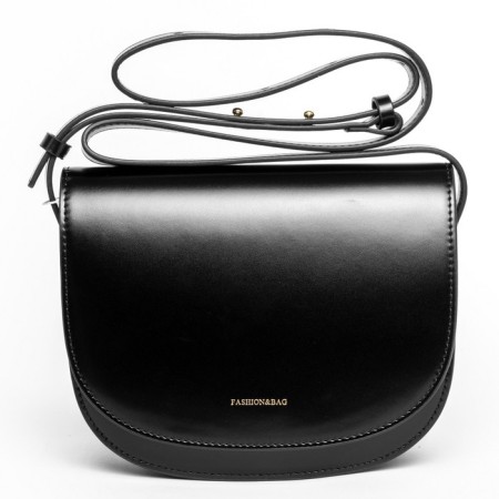 Bag Cross-Body Women's, genuine leather, Ludor black, 20x6x12 cm