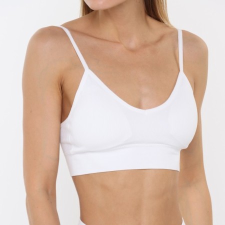 Female set (top, thongs), white color, size 42-46-1