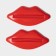 Set of exacerbaters for toothpaste "Lips", 2 pcs, 9.3 × 4.2 cm, red color red