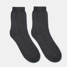 Socks male terry, dark gray color, size 27