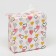 Gift box team with the window "Multi -colored hearts", 11.5 x 11.5 x 5 cm