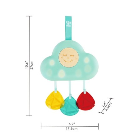 A rattling rattle for newborns "Musical Cloud"-7
