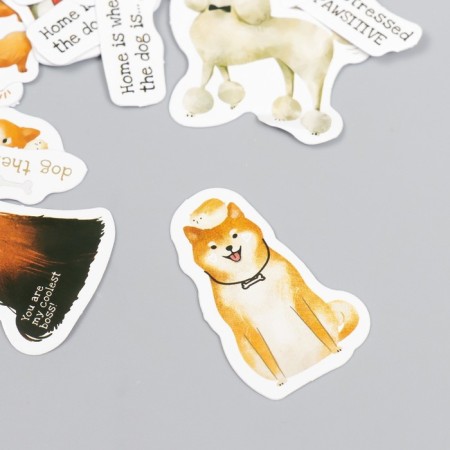 Stickers for creativity "Dog Life" set of 46 pcs 4.4x4.4x1.1 cm-1