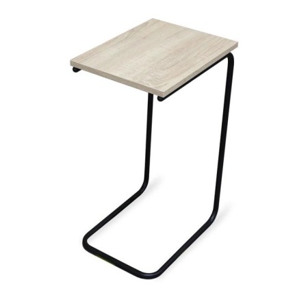 Bastee table, 400x300x640, bleached oak/Black muar-1