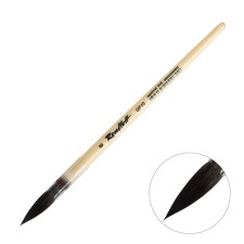 Watercolor brush, synthetic calligraphy, simulation of proteins, round, rubloff series QF10 No. 8, short lacquered handle, film clip