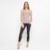 Female Legins elongated, color dark gray melange, size 52