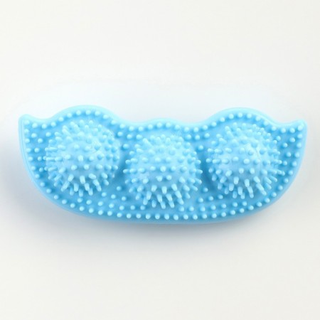 Dog toy "peas", tpr, massage, 12 x 3.5 x 5 cm, blue-1
