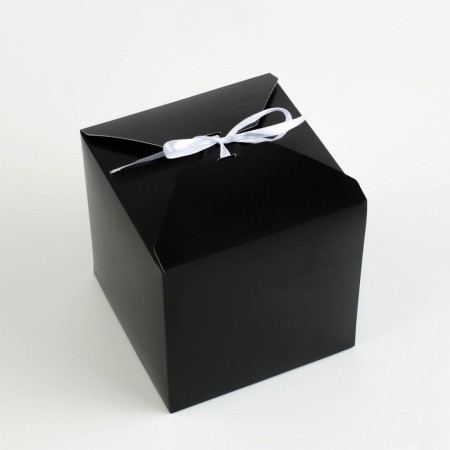 Black folding box, 14 x 14 x 14 cm-1