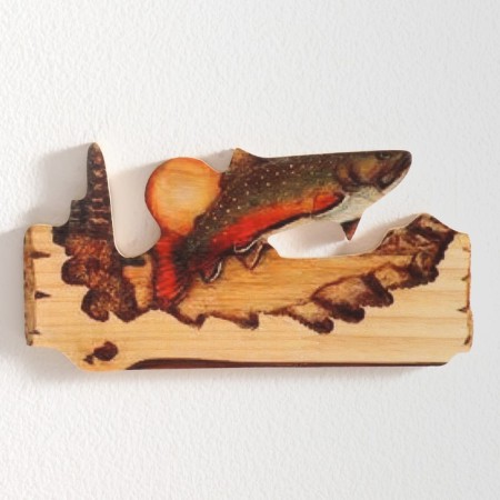 Panel interior tree "Fish" 12x0.7x19 cm-1
