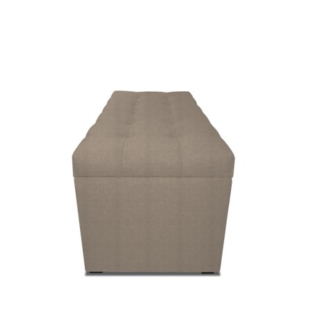 Puff with a lid and weighting, 800 × 400 × 420 mm, bingo velor, color Beige-2