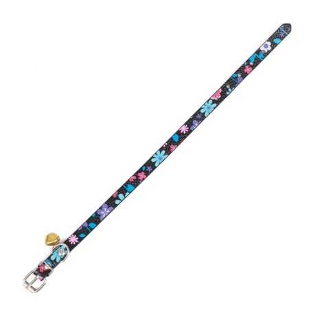 Flower Print embossed collar, 30 x 1 cm, Mix flowers-5