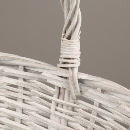 Wicker basket, 30x24x12/26 cm, vine, fabric-1