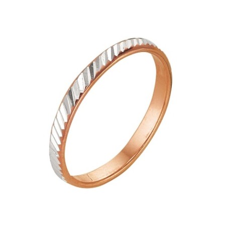 Voruchany ring with a sharp, narrow, gilding, 18 size