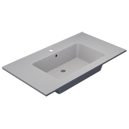 Snow -out sink Uperwood Parma Quartz, 85 cm, white matte, jasmine