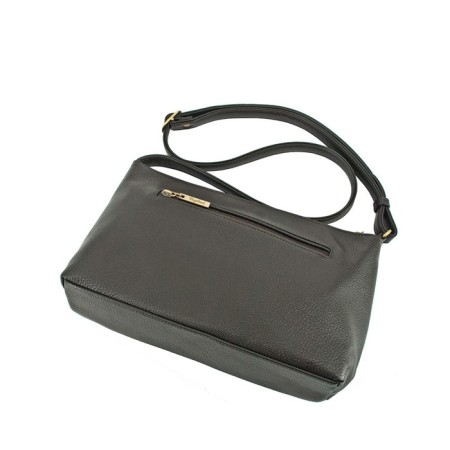 Women's bag (B2800-01140) Artificial leather + suede, brown, 1x210x30 cm-2
