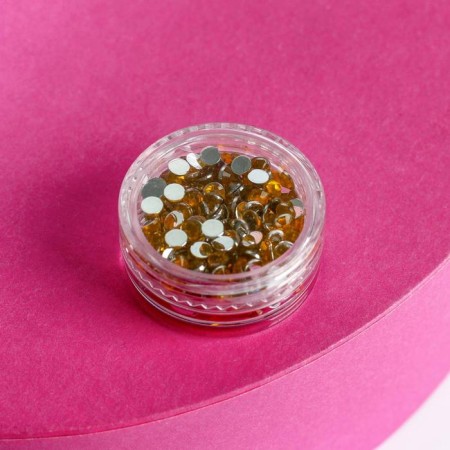 Rhine rhinestones for Shine Bright nails, golden color-2