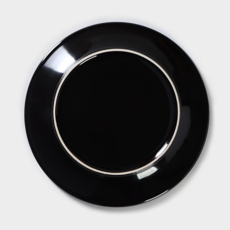 Porcelain plate Verde Notte, D = 25.5 cm-3