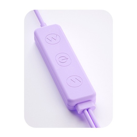 Vibroyaite with a vacuum-wave clitoris stimulant, Power Bank, Soft silicone, purple-8