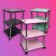 Cosmetological trolley, size 65 × 45 × 35 cm, black color