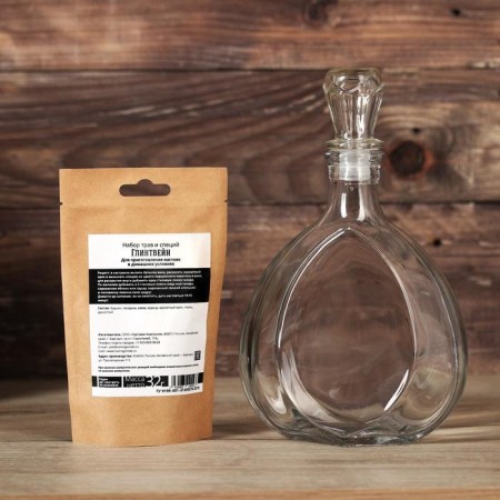 Set for the preparation of the Drink "MULLSTREN": spices 32 g., Shtof 500 ml., Instruction-1