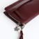 Women's wallet with lightning, burgundy color