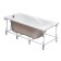 Installation set to the Acrylic Bath Roca UNO, size 170 x 75 cm