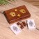 Game desktop 2v1 (cubes + 2 deck of cards) 18x12x4 cm, tree shisham