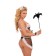 Костюм официантки SoftLine Collection Paola, черно-белый, L