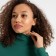 Female turtleneck, color dark green size 44 (s)