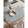 A set of napkins for setting the table "Blue butterflies", rectangular, rounded edges, size 30x46 cm, 4 pcs