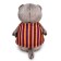 Soft toy "Basik", in a striped vest, 30 cm