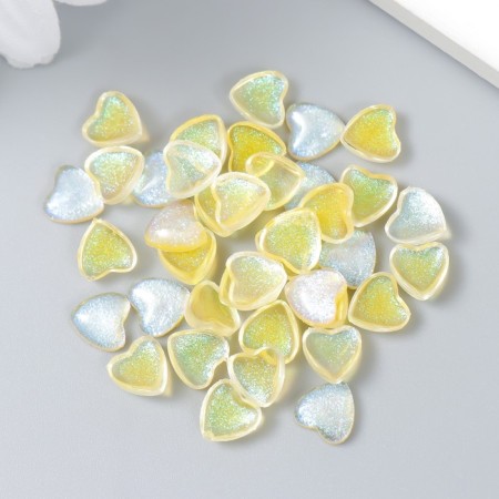 Decor for creativity Plastic "Hearts with brilliance" set of 40 pcs of transformer.-2