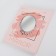 Desktop mirror - suspended “oval”, bilateral, with an increase, mirror surface 13.5 × 19 cm, silver color