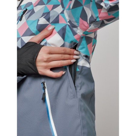 Ski suit female, size 50, white color-7