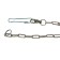 A chain for leaning dogs, 3 m, caliber 3.5 x 26 mm, black