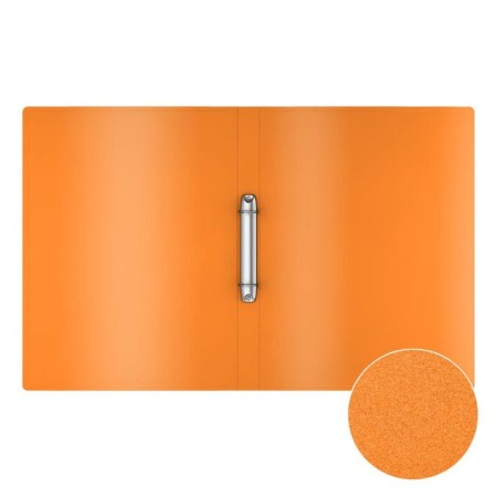 Folder on 2 rings A4, Erichkrause Matt Neon, 24 mm, 600 μm, matte, 4 types, mix-1