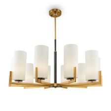 Люстра Maytoni MOD089PL-10BS, 10хE27, 40Вт, 86х86х76,4 см, цвет чёрный и латунь