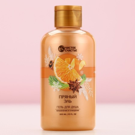 Shower gel, moisturizing and purification, 300 ml, spicy ale, pure happiness-1