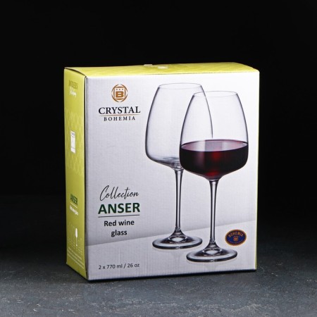 A set of glasses for red wine Anser, 770 ml, 2 pcs-2