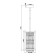 Lamp on the ESCADA rod, 2103/1S Chrome. 1x60W, e27, 160x160x325/1165 mm, chromium color