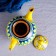 Rishtan ceramics "Patterns", 1000 ml, yellow