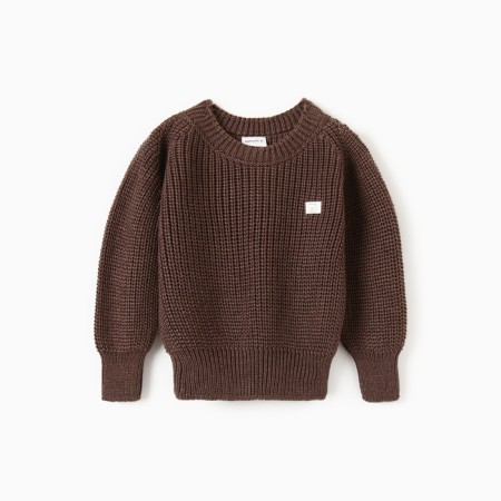 Jumper knitted baby I, height 68-74 cm, brown